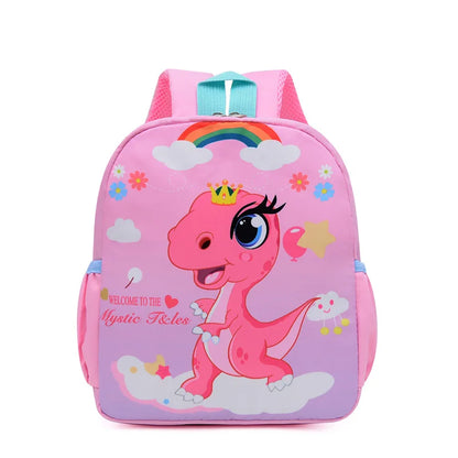 Cute Cartoon Dinosaur Baby Backpack – Adjustable Kindergarten Schoolbag for Boys & Girls