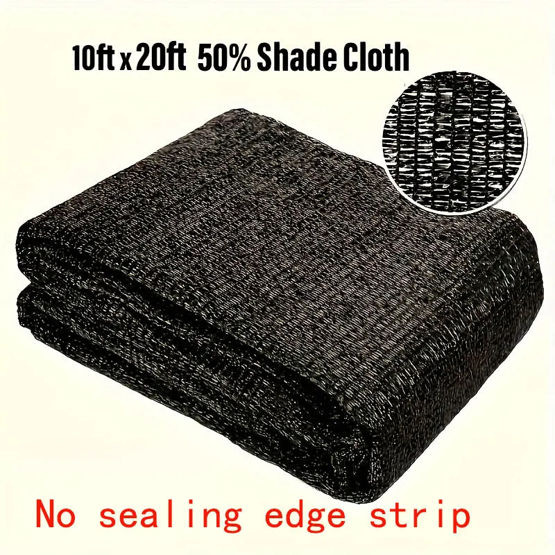 Black Garden Sunshade Mesh - UV Resistant Breathable Heat Block Cover for Greenhouse & Vegetable Garden Protection
