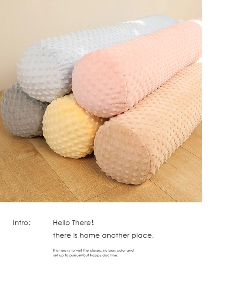 Cylindrical Throw Pillow – Soft Body Pillow for Side Sleeping & Pregnancy, Detachable & Washable Leg Gripper Pillow
