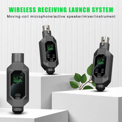 LEUS N2 UHF Wireless Microphone System – XLR Transmitter & Receiver for Dynamic Microphones