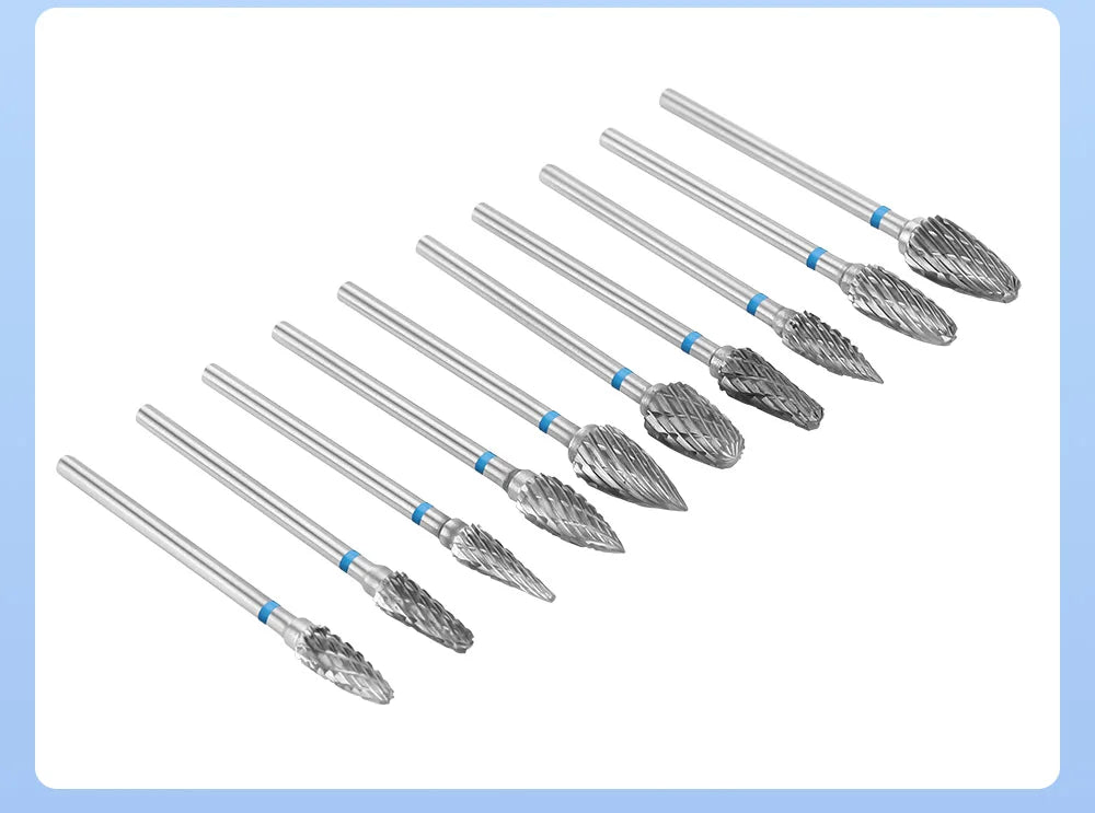 DENTAL Carbide Drills Kit - 2.35mm HP, Autoclavable at 135°C, for Universal Grinding, Removing & Polishing