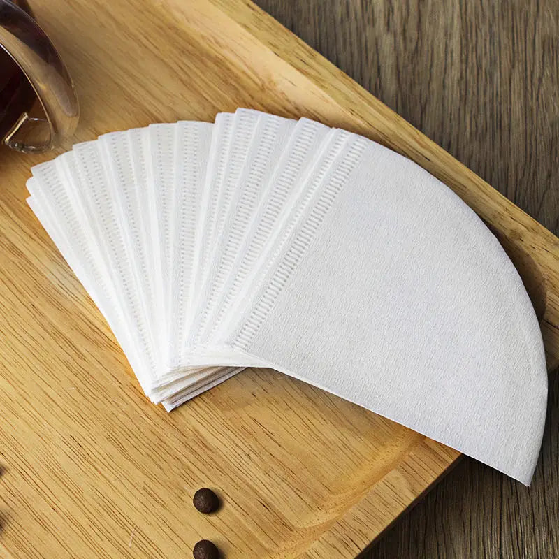 YRP V60 Coffee Filter Papers – 60pcs Disposable Natural Unbleached Cone V-Shaped Filters for Pour Over Coffee Dripper Brewing Tools