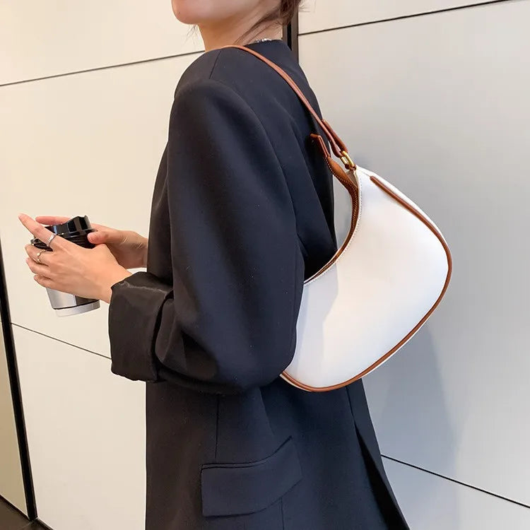 Small Armpit Bag for Women – 2024 New Fashion, French Niche High-End Shoulder Bag, Trendy & All-Match Style