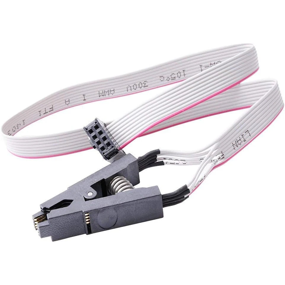 SOIC8/SOP8 IC Test Clip Adapter - Flash Chip Programming Socket with Cable & Adapter Board
