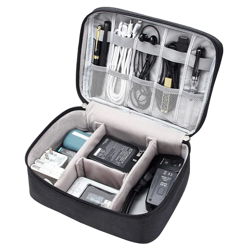 Portable Digital Storage Bag: Waterproof USB Gadget Cable Organizer Pouch - Ideal for Electronics Accessories & Devices, Digitals Pack Supply