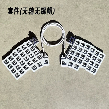 Silakka54 Split Wired Hot-Swap Keyboard — Ergonomic RP2040zero, QMK/VIAL Supported, Custom PC Gamer Accessory