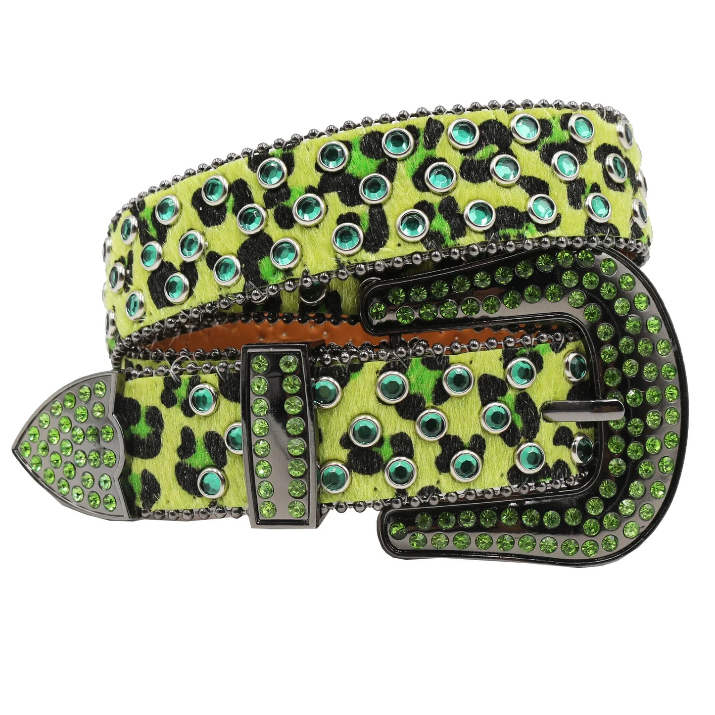 Women’s Rhinestone Skull Leather Belt – Luxury Designer Studded Strap for Jeans, White & Black