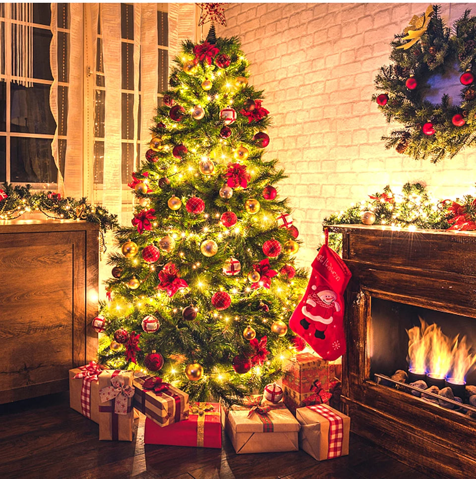 2025 LED Christmas & New Year Fairy String Lights — White/Warm/RGB Waterproof Party & Wedding Decoration