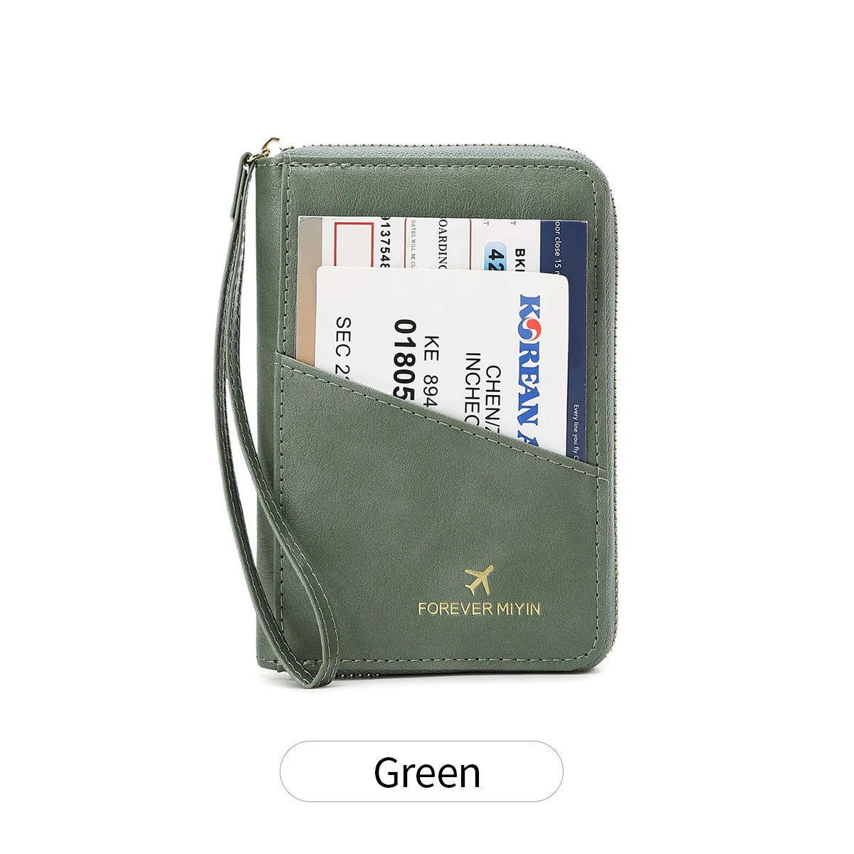 New Retro RFID PU Leather Passport Bag – Fashionable Multifunctional Passport Cover & Travel Clip for Men & Women