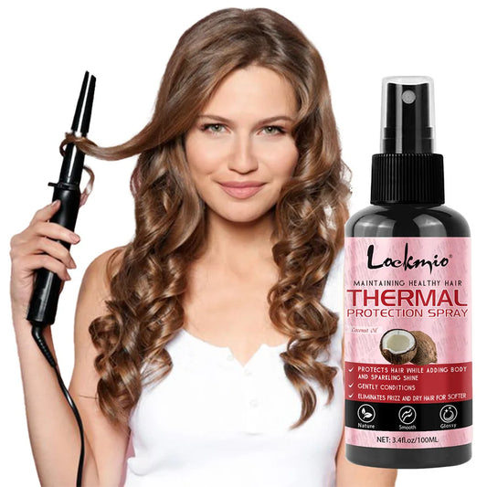 Thermal Hair Protection Spray - Heat Protector Serum for UV Damage Defense, Moisturizing & Nourishing Hair Care