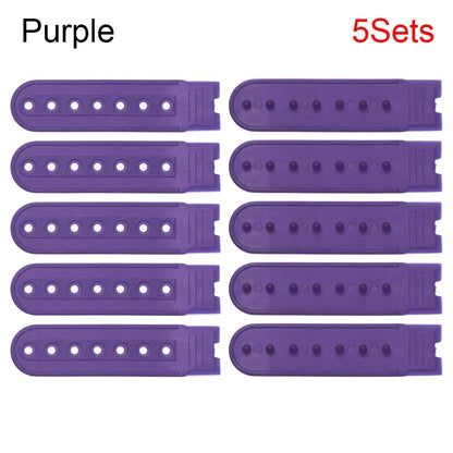 5 Sets Snapback Strap Replacement - 7 Hole Colorful Hat Repair Buckle Clips for Baseball Cap Accessories