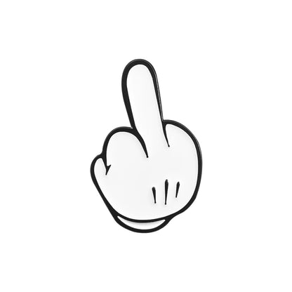 Love You Hand Gesture Enamel Pin – Cartoon Metal Brooch for Backpacks, Lapels & Gifts