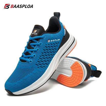 Baasploa Lightweight Running Shoes for Men - 2023 Designer Mesh Lace-Up Sneakers for Outdoor Sports