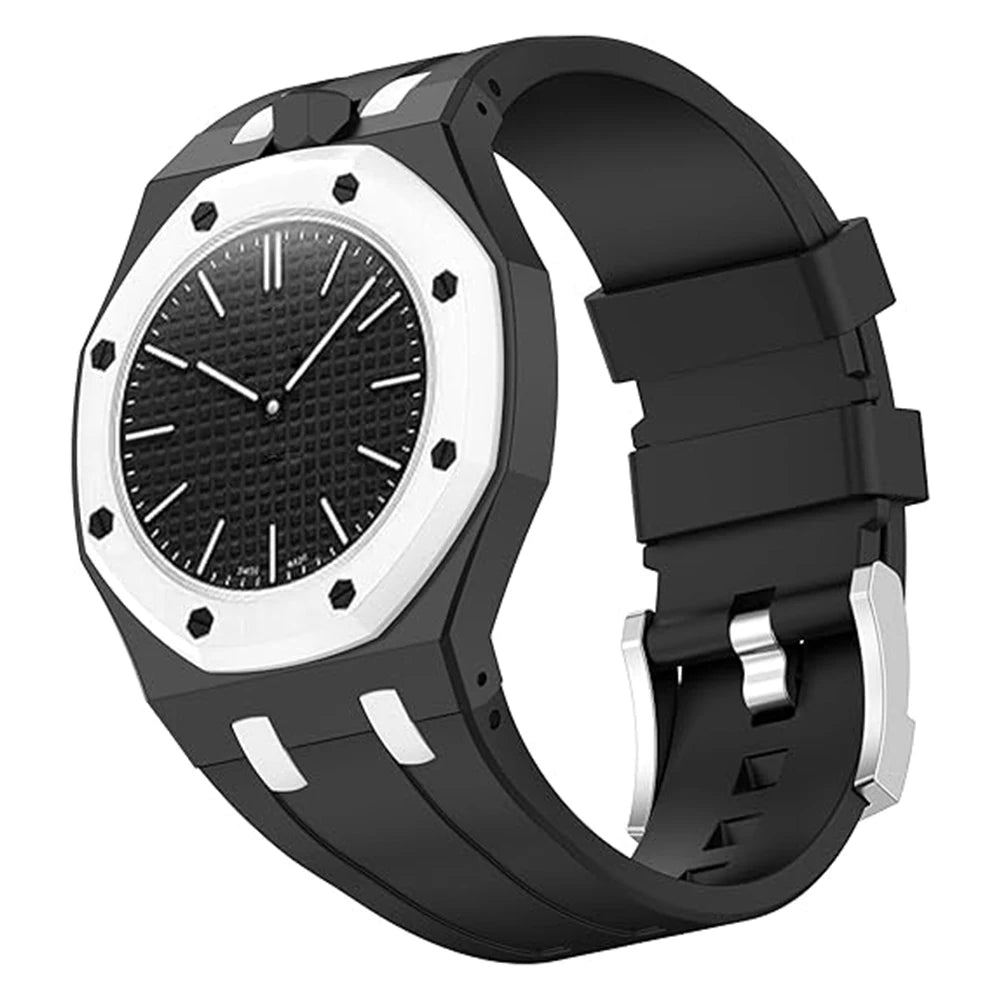 PC Watch Case & Silicone Strap - Wristwatch Modification Accessories for Swatch & AP Royal Oak Style Watches
