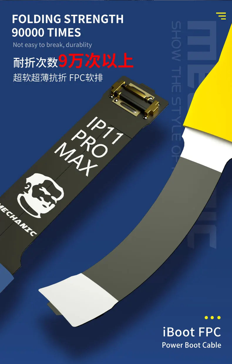 MECHANIC iBoot FPC AD MAX+ Pro Power Boot Cable – For iPhone 5S-15 Pro Max, Samsung, Huawei, Xiaomi Power Supply Test Tool