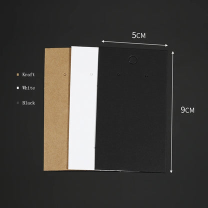 50 Sets Earring & Necklace Display Cards with Self-Seal Kraft Paper Bags – DIY Jewelry Packaging