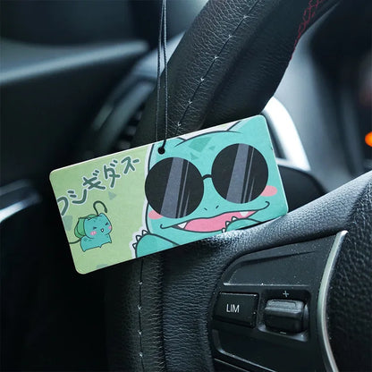 Pokemon Car Fragrance Tablets – Kawaii Anime Pikachu, Psyduck & Squirtle Pendant for Kids