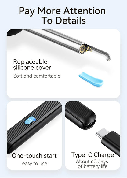 Wireless Ear Wax Cleaner with Camera – Safe Earwax Removal Endoscope with LED Light, Ear Cleaning Tool for Ear Care