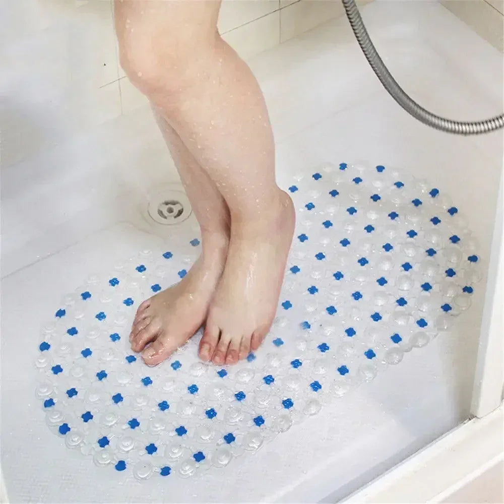 New Household Non-Slip Bath Mat – Suction Cup Bathroom Rug, Massage Bathtub Mat, Carpet Supplies for Bathroom