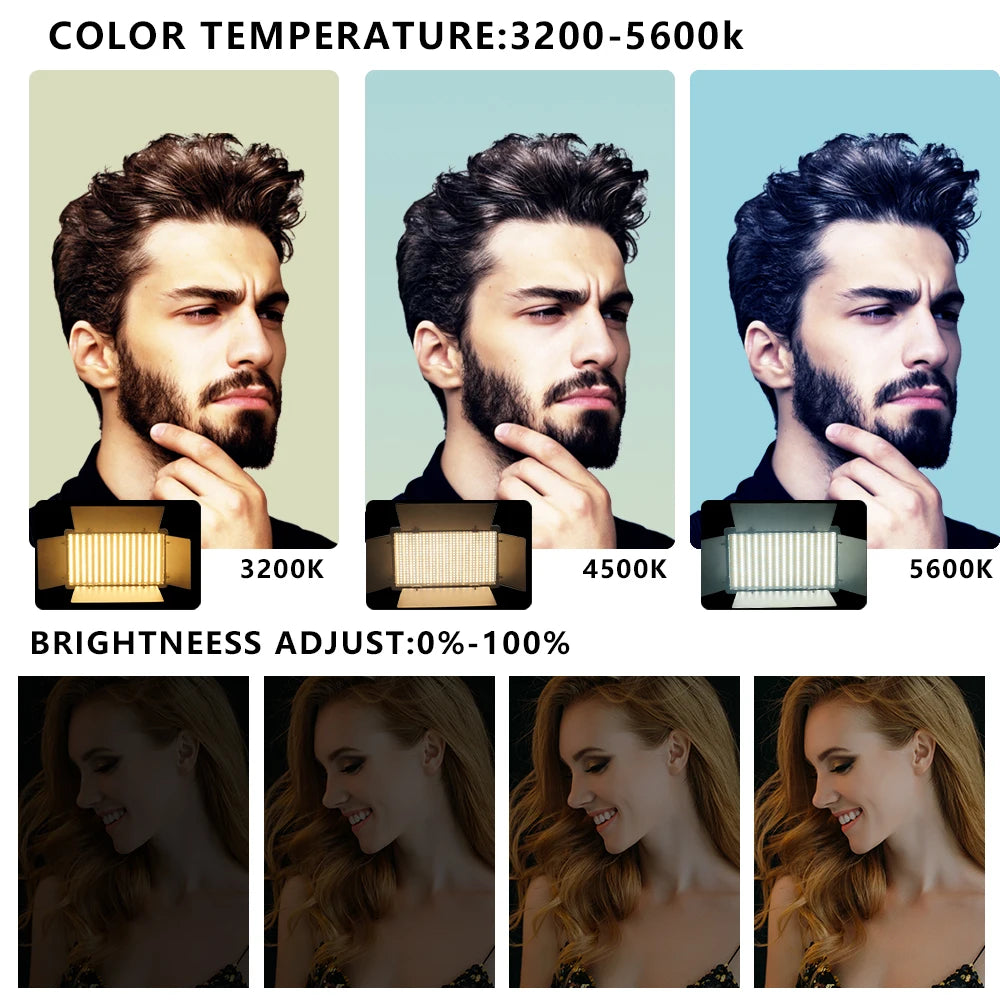 U800 RGB LED Photo Studio Light – Video Recording Panel Lamp for YouTube, TikTok & Live Streaming