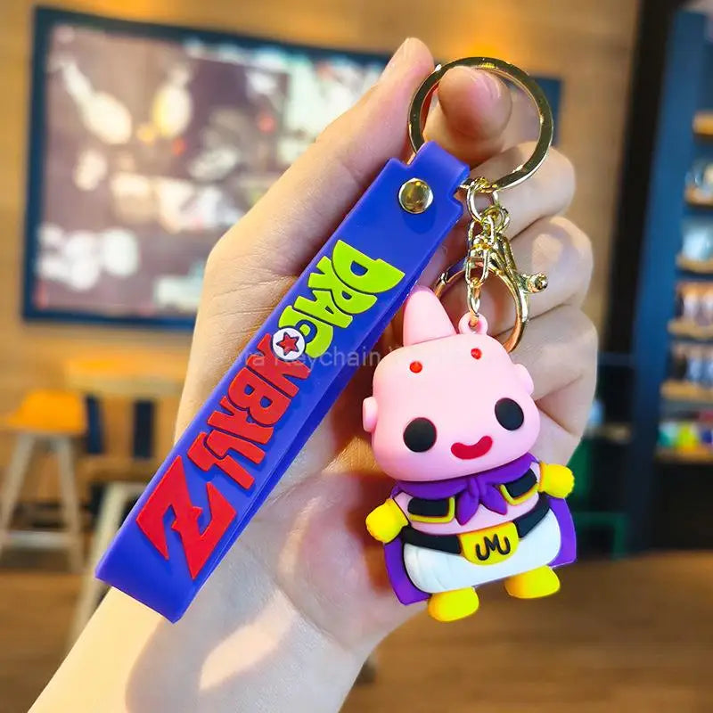 Dragon Ball Z Keychain – Super Saiyan Goku, Bulma, Broly, Piccolo & Majin Buu Car Pendant Toy Gift for Kids