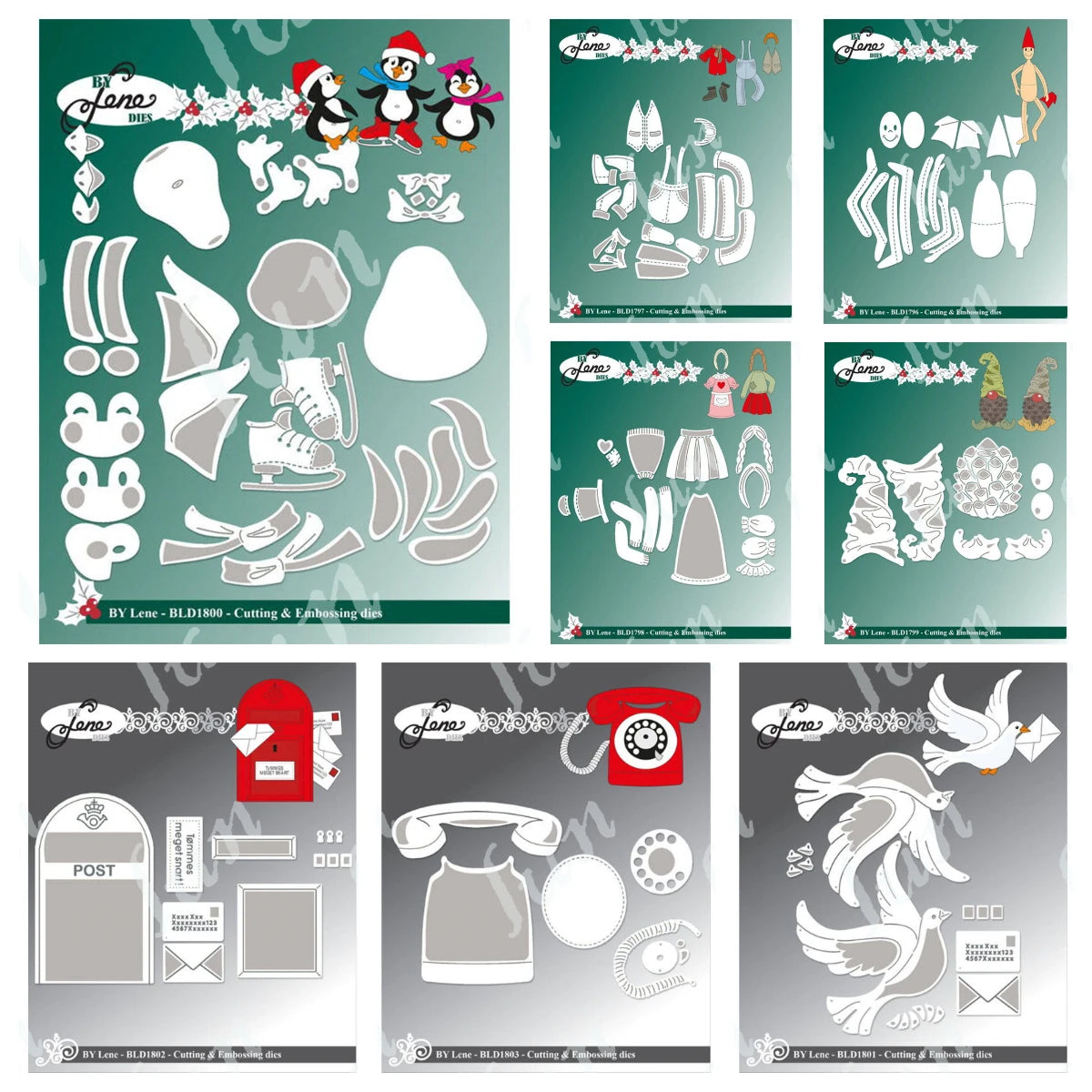 Tall Elf Metal Cutting Dies – Pine Cone Gnome Scrapbooking, Mailbox Craft Supplies for DIY Photo Albums