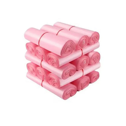 INPLUSTOP Pink Waterproof Mail Bags – Self-Adhesive Courier Packaging for Clothing & Shipping