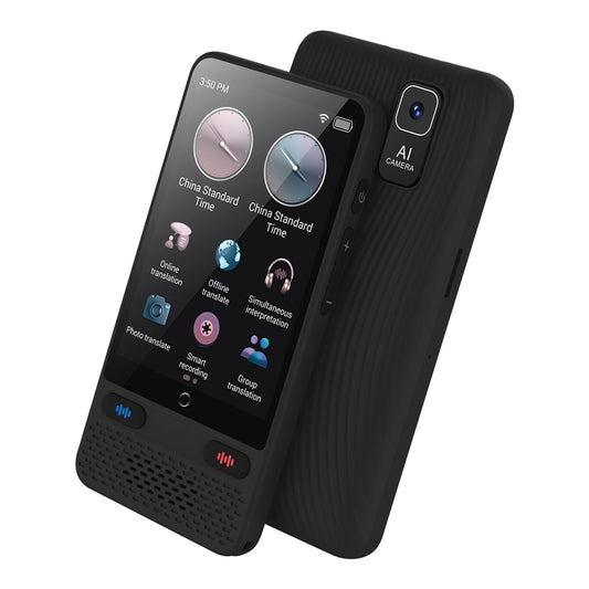 S85 Portable Language Translator Device — 138 Languages, Offline Translation, Voice & Video Recording Support