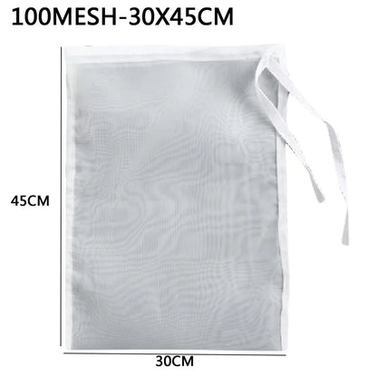 Nylon Filter Bags - Reusable Food Strainer Net for Tea, Milk, Cheese & Kitchen Use