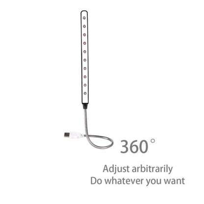 Mini USB Foldable LED Night Light - Portable Reading Lamp for Desk Decoration, PC Keyboard Lighting, Notebook Power Socket