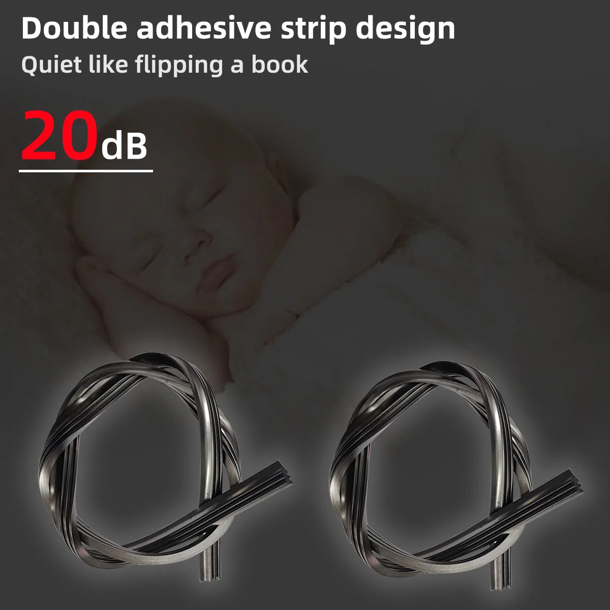 Universal J/U-Shaped Double Rubber Strip Wiper Blade - Front Windshield Glass Cleaner for Enhanced Wiping
