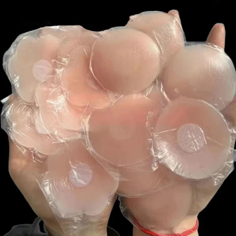 Reusable Silicone Nipple Covers for Women – Invisible Strapless Bra Pasties & Breast Petals