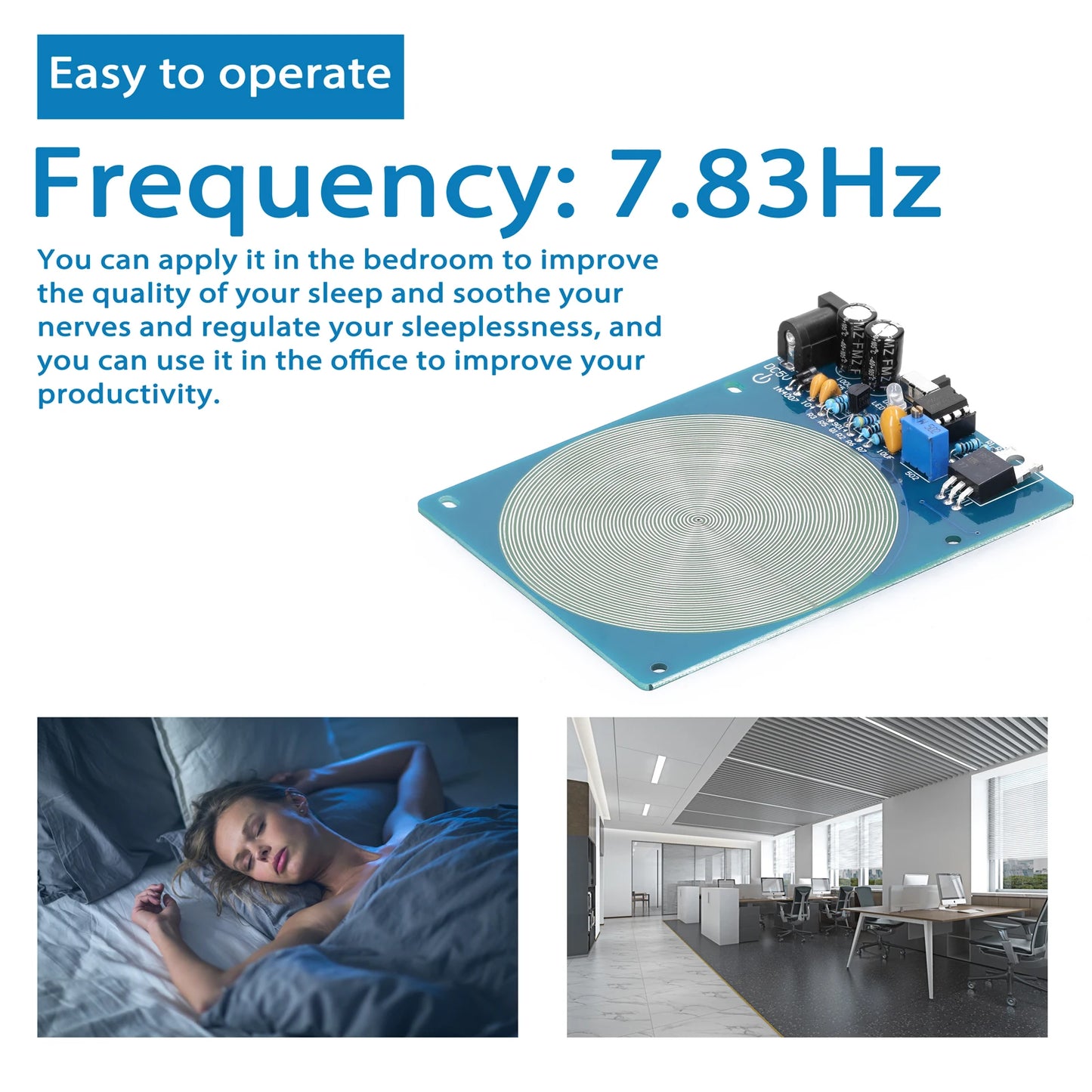 7.83Hz Schumann Resonance Generator – Ultra-Low Frequency Pulse Audio Device with USB & ON/OFF Indicator Light
