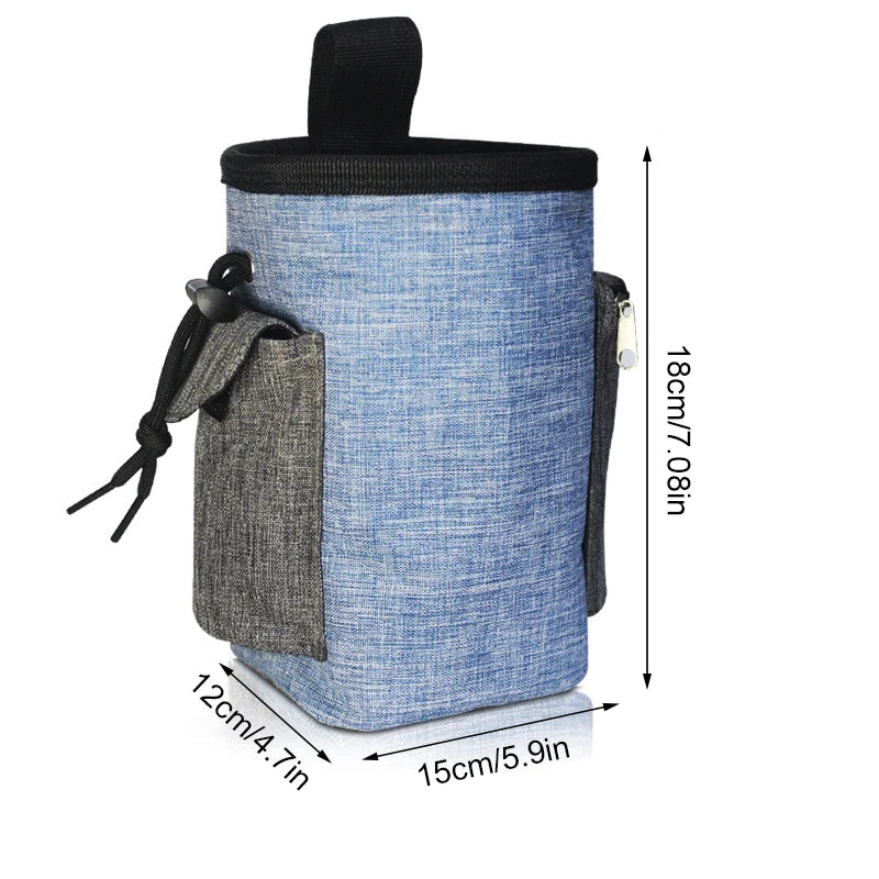 Pet Training Waist Bag - Portable Dog Treat Pouch for Snacks, Poo Bags & Outdoor Walking Essentials
