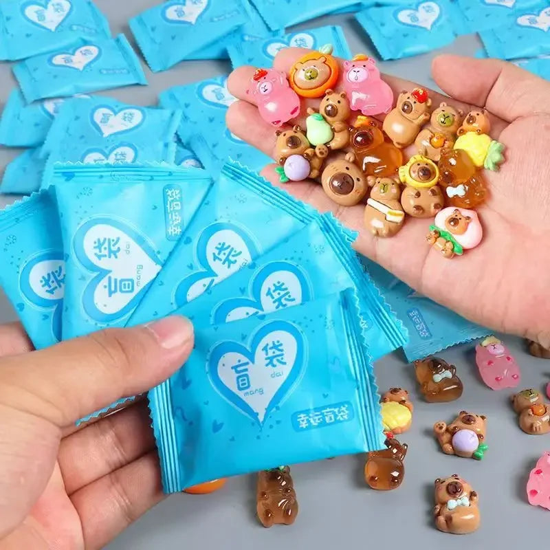 10-Piece Mini Animal Blind Bag Toy Set - Cartoon Miniature Animal Figures Surprise Blind Boxes for Kids’ Gifts
