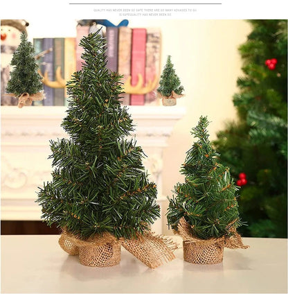 Mini Christmas Tree 20/30/40cm – Desktop Xmas Trees for Home Decor, Kids DIY Handicraft & New Year Gift