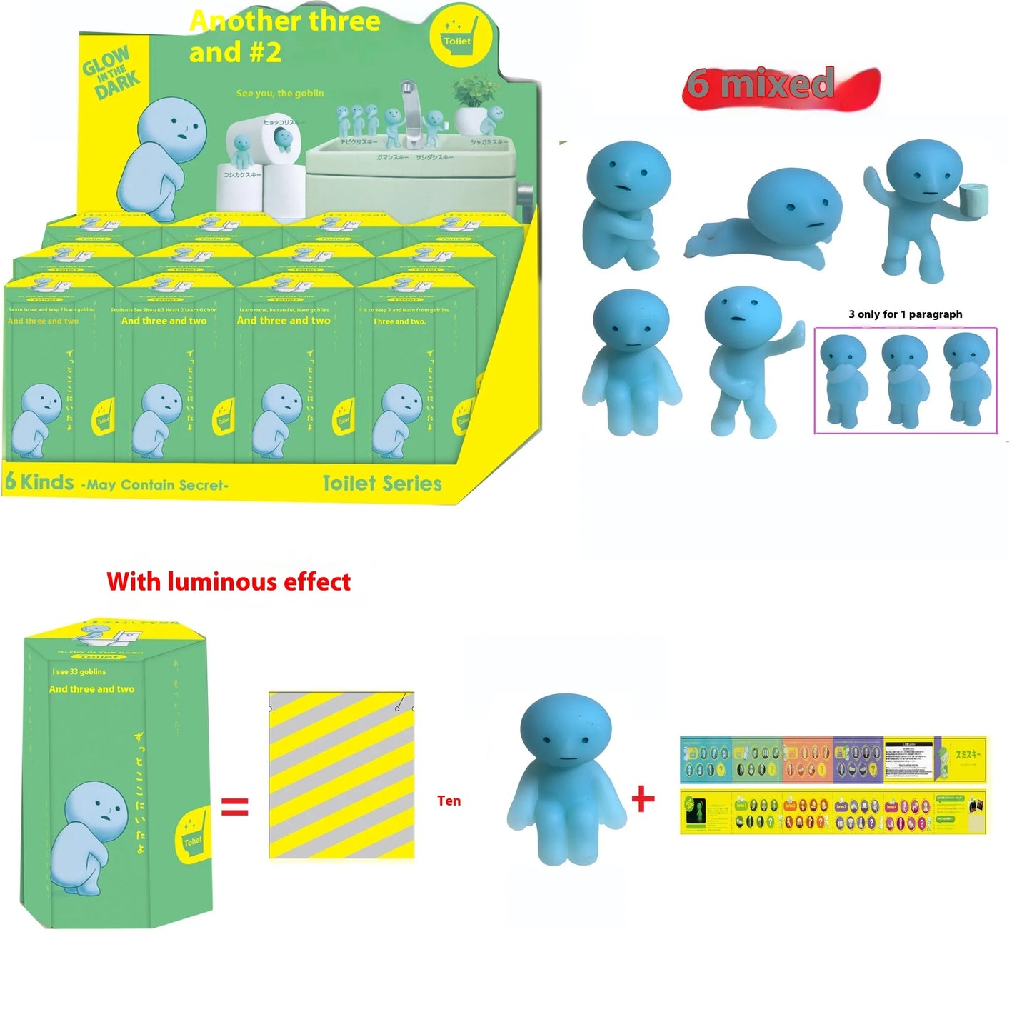 Smiski Hippers Luminous Elf Blind Box – Cute Mini Night Light Doll, Cartoon Figure Christmas Gift
