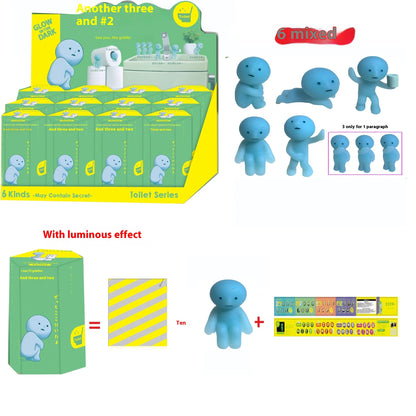 Smiski Hippers Luminous Elf Blind Box – Cute Mini Night Light Doll, Cartoon Figure Christmas Gift