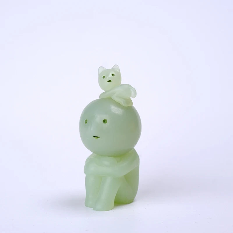 Smiski Living Room Series Luminous Blind Box – Mini Glow-in-the-Dark Doll Ornament for Home Décor & Surprise Gift