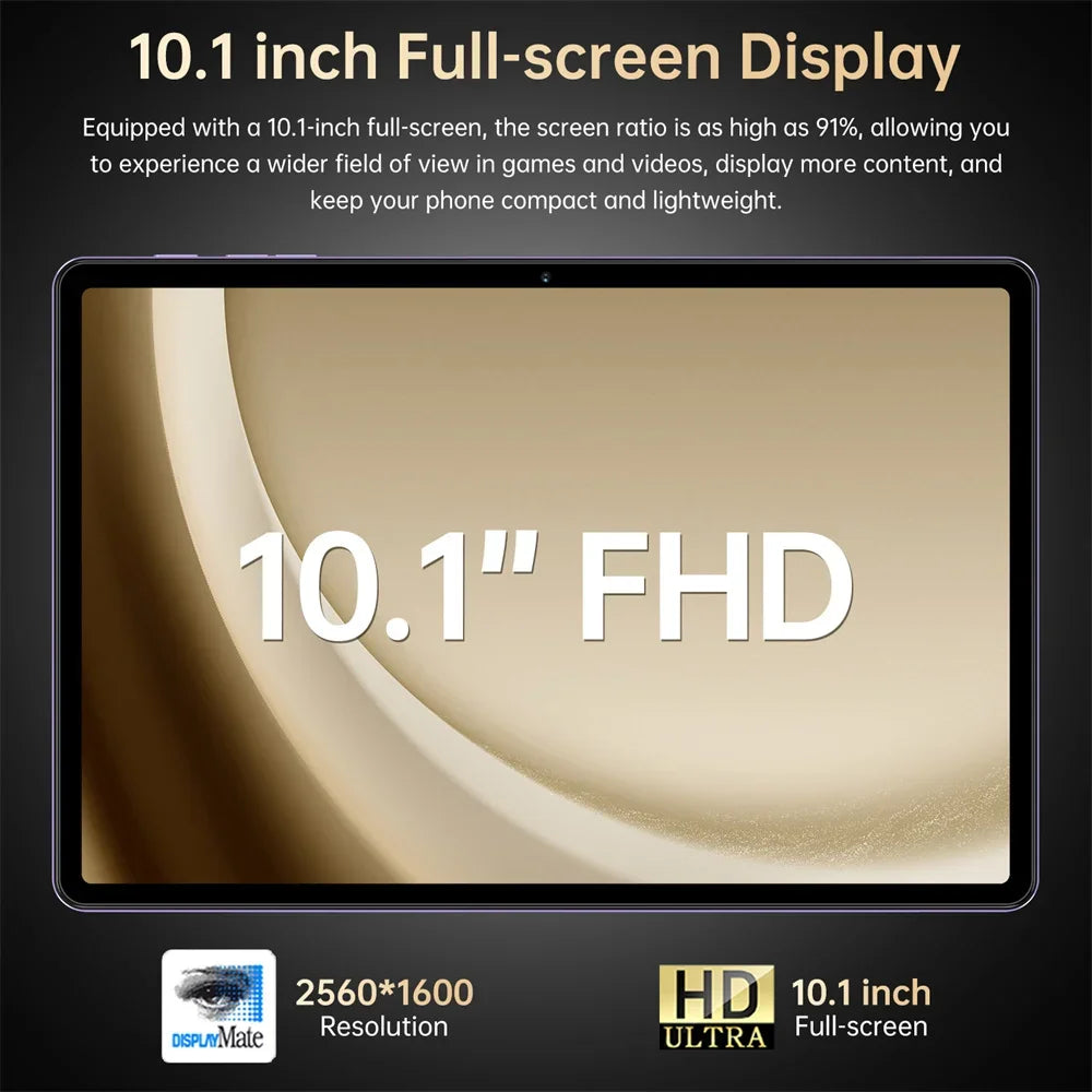 Original Pad 7s Pro 10.1" Tablet – Android 15, 22GB+2TB, 5G Dual SIM, 10000mAh Kids & Global Version