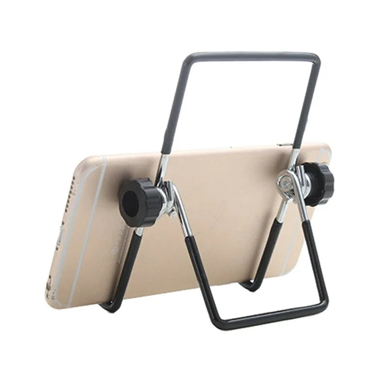 Universal Metal Tablet Holder Stand – Foldable Adjustable Desk Mount for Samsung Galaxy Tab S9, S8, Tablets & Phones Flexible Support Bracket