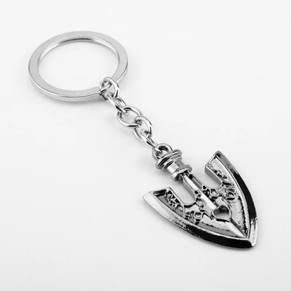 JoJo’s Bizarre Adventure Kujo Jotaro Arrow Keychain - Golden Metal Anime Choker Charm Gift