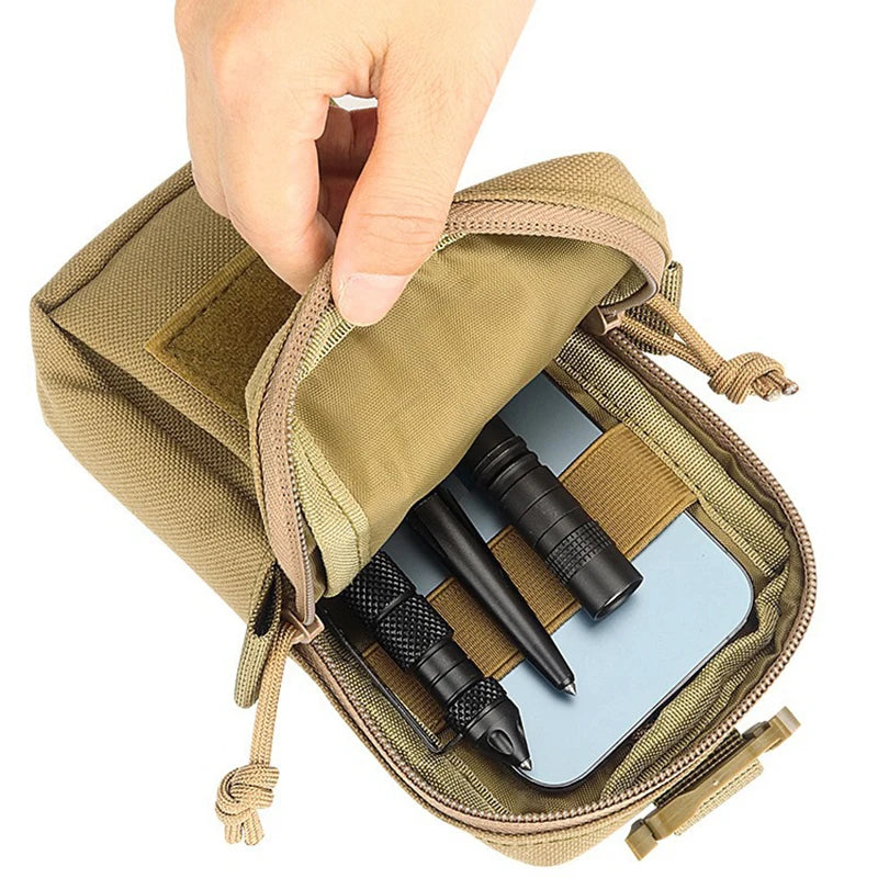 MOLLE Tactical Waist Bag – Outdoor EDC Pouch for Phone, Sports & Hunting Accessories