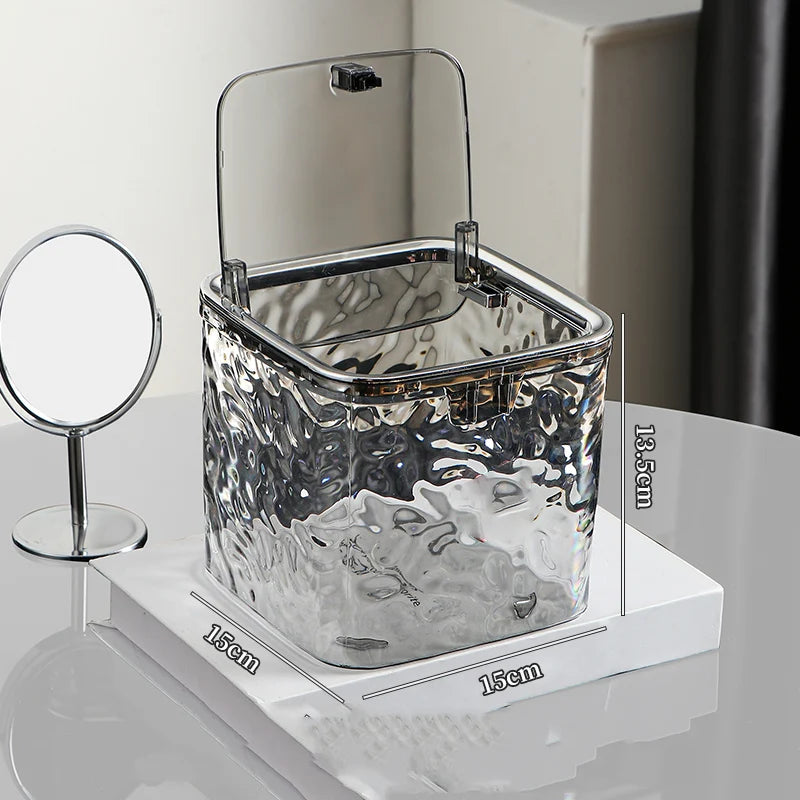 Acrylic Hair Accessories Organizer — Clear Storage Box for Hair Ties, Headbands, and Laundry Pods, Desktop Organizer
