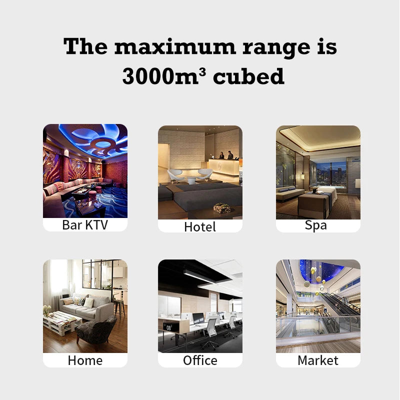 30,000 Feet Namste Aroma Diffuser – 800ML Essential Oil Air Purifier & Home Fragrance with Metal Body, 14W Power