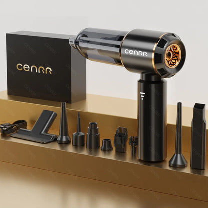 CENRR 360000PA Mini Cordless Car Vacuum Cleaner – Powerful Handheld Portable Wireless Cleaning Machine