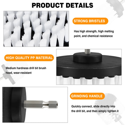 Cordless Drill Brush Kit - All-Purpose Electric Spin Scrubber & Cleaning Brush for Drilling and Cleaning Tasks