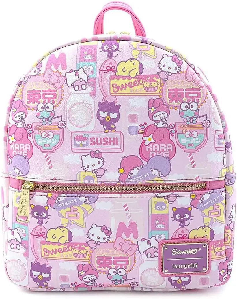 Stitch Luau Cosplay Double Strap Shoulder Bag – Women’s Beach Backpack & Wallet Purse