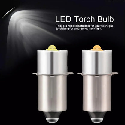 P13.5S E10 BA9S LED Upgrade Bulb - 6500K White Replacement Light for Maglite Flashlights & Torches