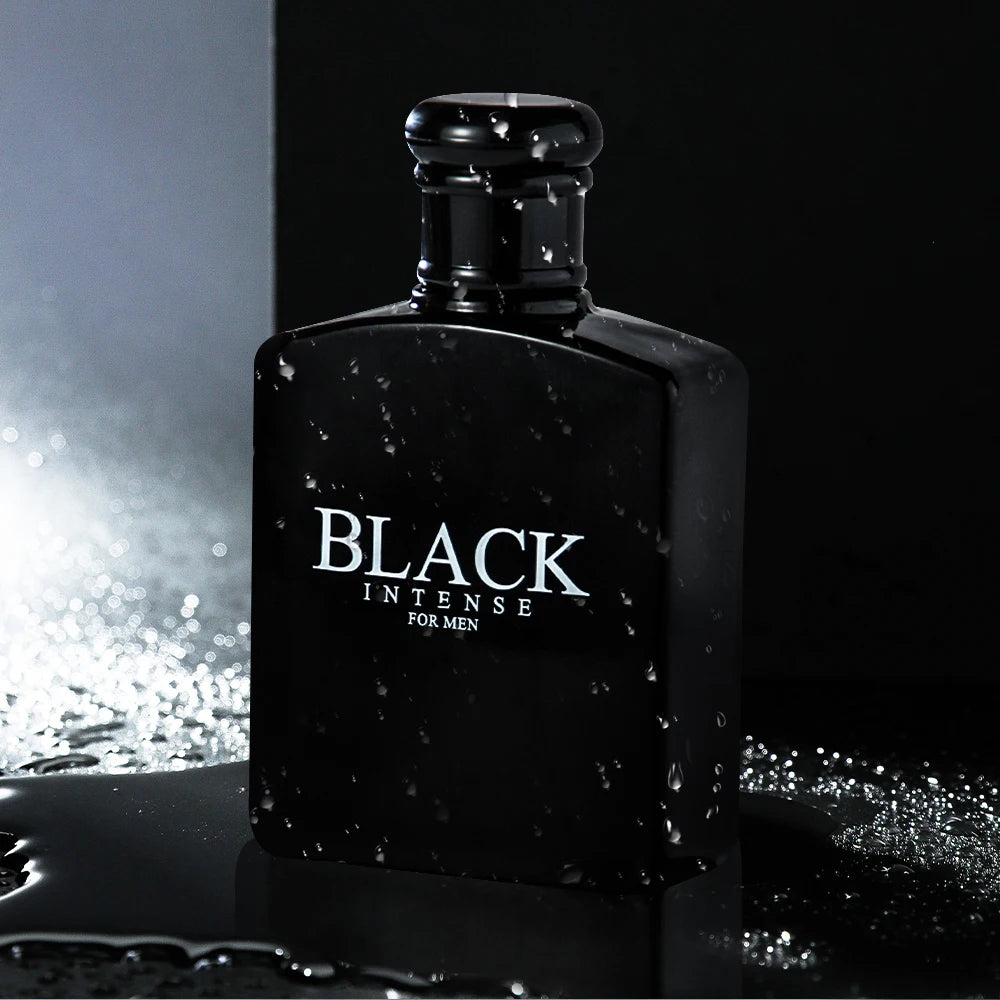 BLACK CHARM Eau de Parfum for Men – 3.4oz/100ml Woody Aromatic Fragrance, Fruit & Floral Notes